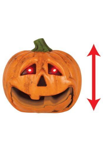 7" Talking Light Up Jack O Lantern w/ Moving Jaw Decoration