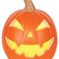 9-Inch Light Up Jack O' Lantern Halloween Decoration