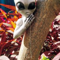 Alien Tree Peeker Halloween Decoration