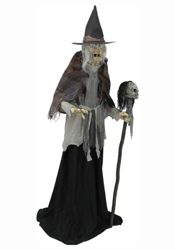 Animated 6 Foot Lunging Witch with DigitEye Prop