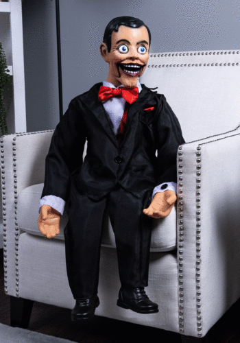 Animated Creepy Ventriloquist Dummy Decoration