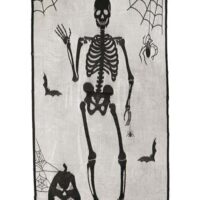 Bony Buddy Skeleton Door Curtain Halloween Decoration