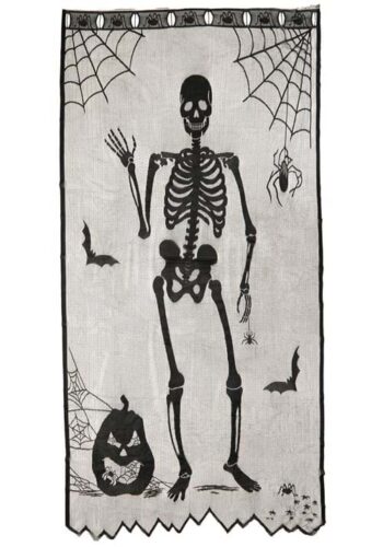 Bony Buddy Skeleton Door Curtain Halloween Decoration