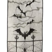 Eerie Bat Entryway Door Curtain Decoration