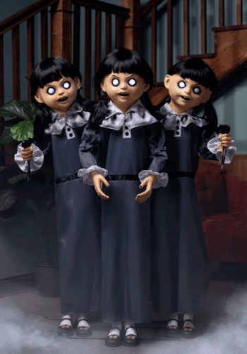 Evil Triplets Animatronic Halloween Decoration