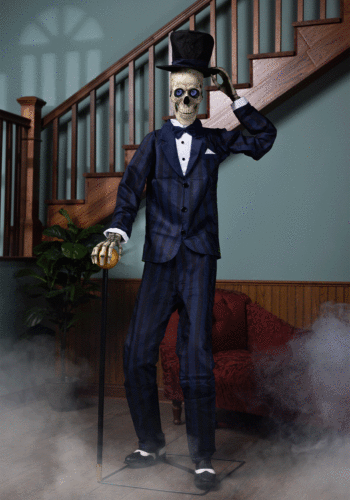 Gentleman Skeleton Animatronic Halloween Decoration