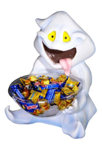 Ghost Figure Candy Bowl Holder Halloween Decoration