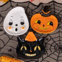 Johanna Parker Set of 3 Decorative Halloween Face Plates