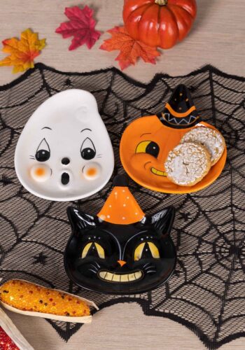 Johanna Parker Set of 3 Decorative Halloween Face Plates