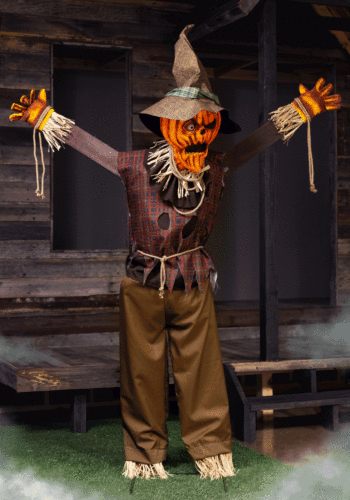 Pumpkin Scarecrow Animatronic Halloween Decoration