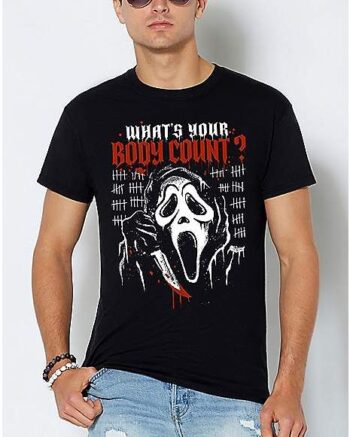 What's Your Body Count T Shirt - Ghost Face