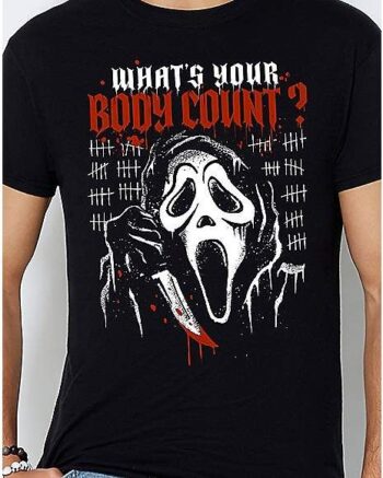 What's Your Body Count T Shirt - Ghost Face