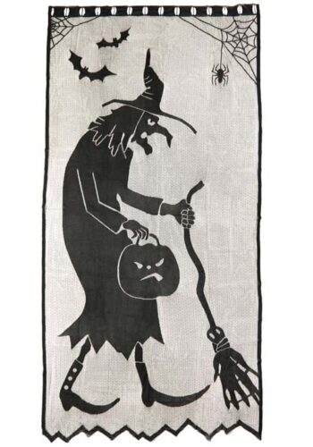 Witch or Treat Door Curtain Halloween Decoration