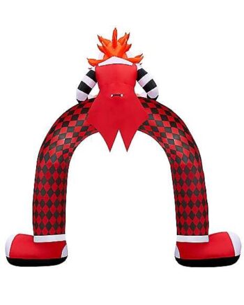 12 Ft LED Scary Clown Archway Inflatable Decoration