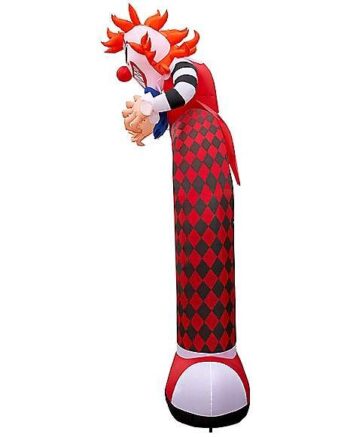 12 Ft LED Scary Clown Archway Inflatable Decoration