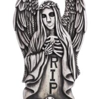 24-Inch Angel of Death Tombstone Halloween Decoration