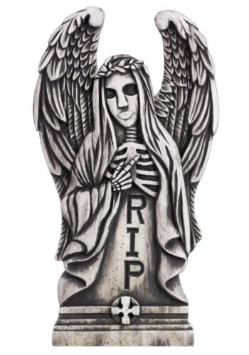 24-Inch Angel of Death Tombstone Halloween Decoration