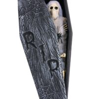 27-Inch Mummy Coffin Halloween Decoration