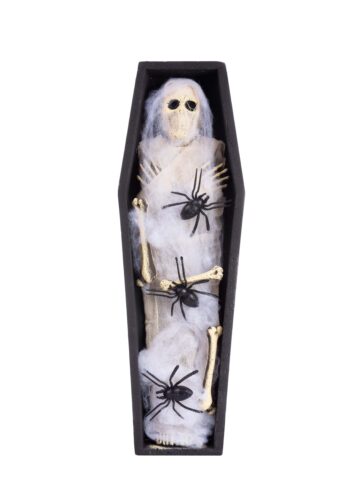 27-Inch Mummy Coffin Halloween Decoration