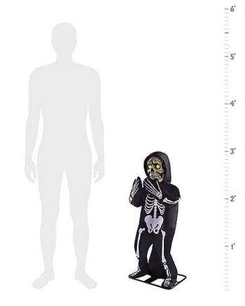 3 Ft Lil Skelly Bones Animatronic