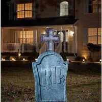 4 Ft Light-Up Tombstone Inflatable Decoration