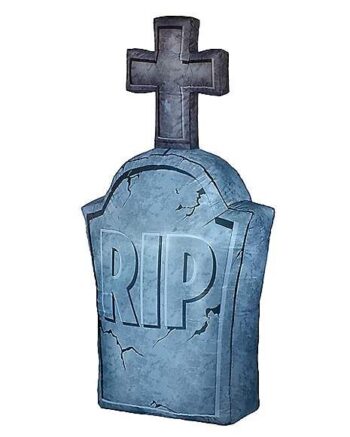 4 Ft Light-Up Tombstone Inflatable Decoration