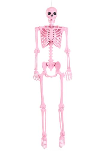 5 Foot Crazy Bones Poseable Skeleton in Pink Halloween Decoration