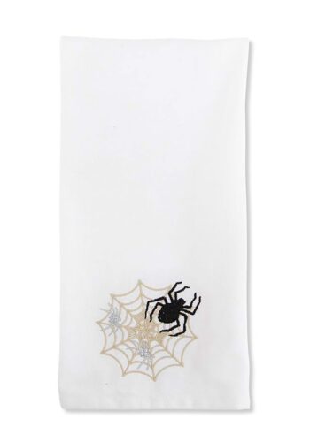 72-Inch Embroidered Spiders and Web Table Runner