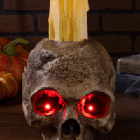 Ancient Skull Candle Halloween Decoration