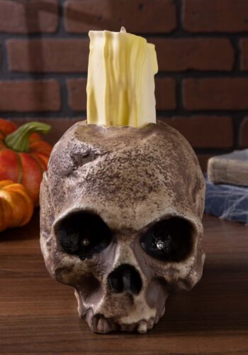 Ancient Skull Candle Halloween Decoration