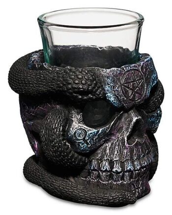 Black Skull Shot Glass - 2 oz.