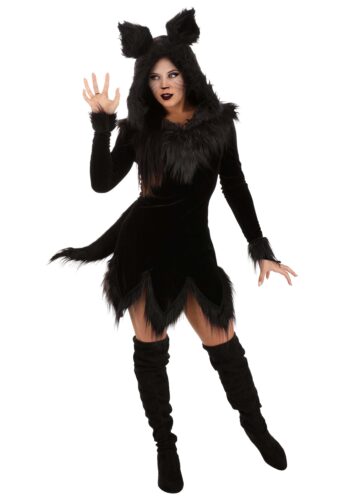 Black Wolf Costume for Women