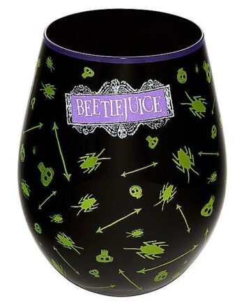 Bug Print Stemless Glass - Beetlejuice