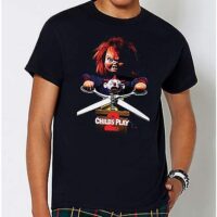 Chucky Scissors T Shirt - Child's Play 2