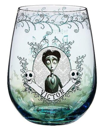 Corpse Bride Stemless Glass Set 13 oz. - 2 Pack