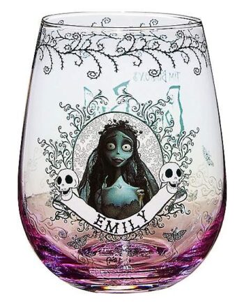 Corpse Bride Stemless Glass Set 13 oz. - 2 Pack