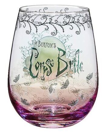 Corpse Bride Stemless Glass Set 13 oz. - 2 Pack