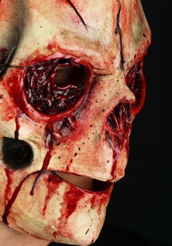 Cracked Skull Latex Mask for Adults