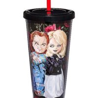 Crazy In Love Chucky and Tiffany Cup with Straw - 20 oz.