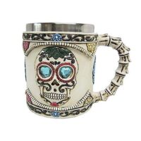 Day of the Dead Skull Coffee Mug - 13.5 oz.