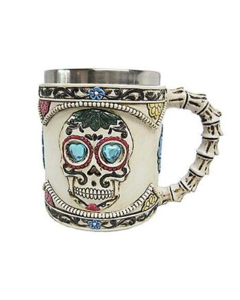 Day of the Dead Skull Coffee Mug - 13.5 oz.