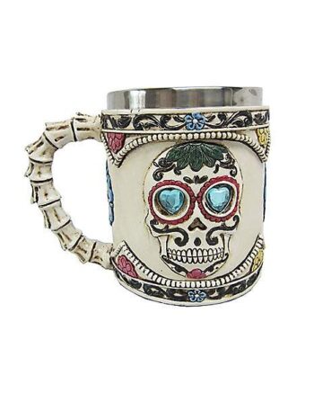 Day of the Dead Skull Coffee Mug - 13.5 oz.