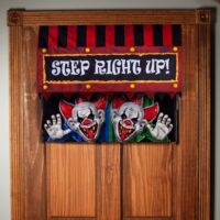 Drop Down Clowns – Door Hanging Animatronic Decoration by Brick Thunder