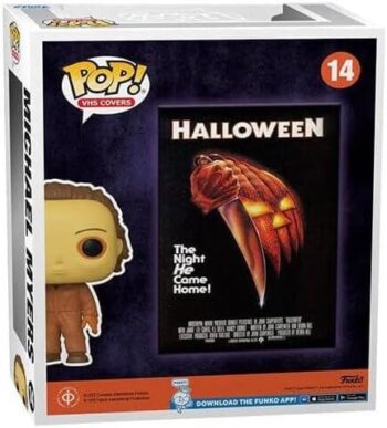 Exclusive Funko POP! DVD Cover: Halloween Michael Myers Glows in The Dark Vinyl Figure, Multicolor