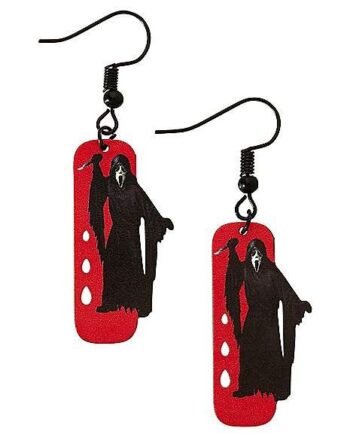 Ghost Face ® Blood Drip Card Dangle Earrings