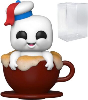 Ghostbusters Afterlife - Mini Puft in Cappuccino Cup Funko Pop! Vinyl Figure (Bundled with Compatible Pop Box Protector Case)