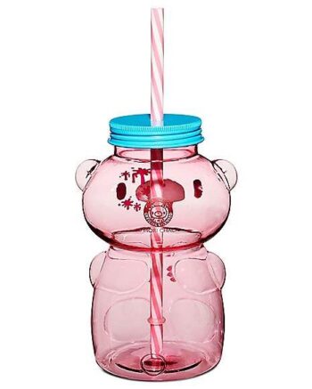 Gloomy Bear Molded Tumbler with Straw 12 oz. - Gloomy Bear