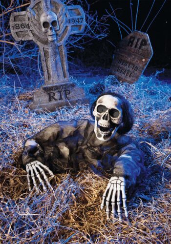 Halloween Skeleton Grave Breaker Decoration