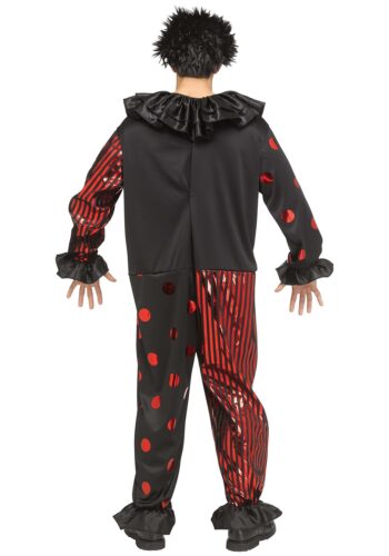 Men's Red Chrome Clown Costume