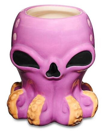 Octopus Skull Molded Shot Glass - 2.5 oz.